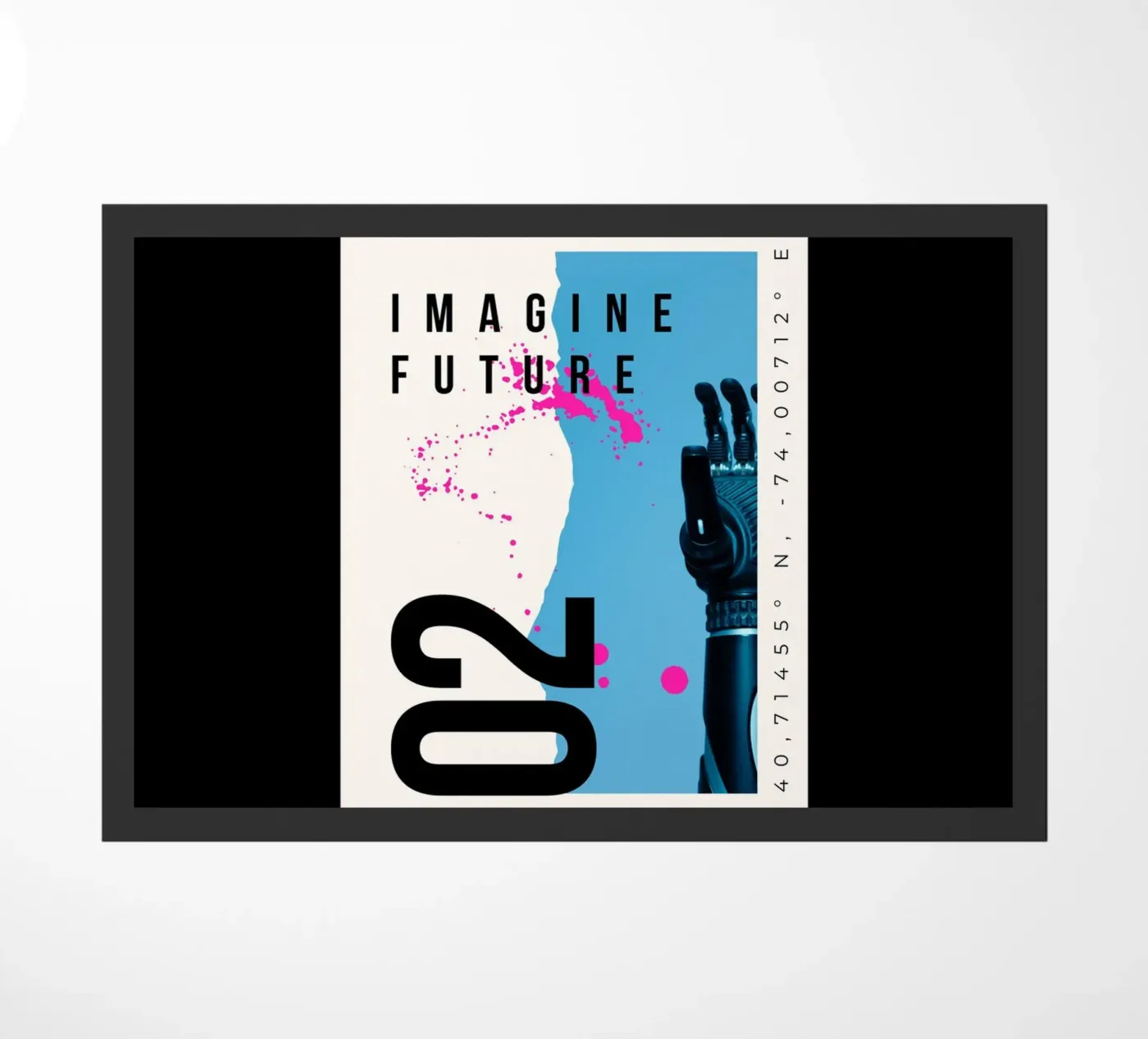 IMAGINE FUTURE doormat by SMRT STUDIO