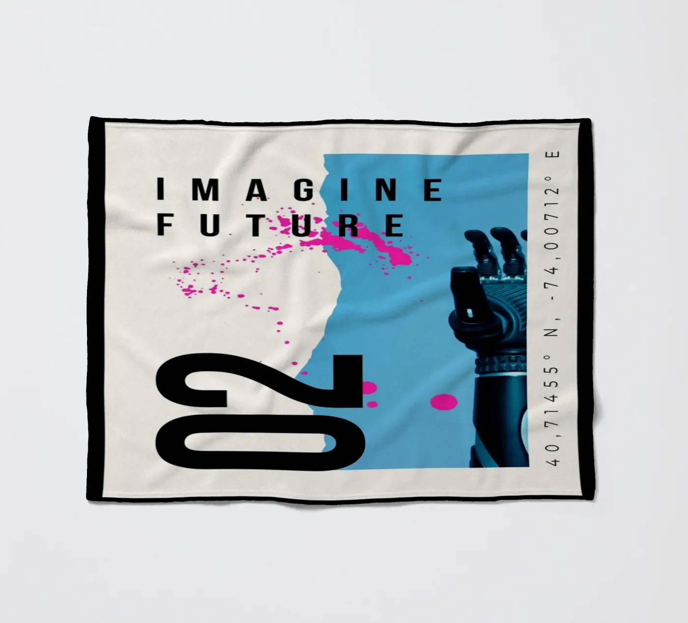 IMAGINE FUTURE Fleecedecke von SMRT STUDIO