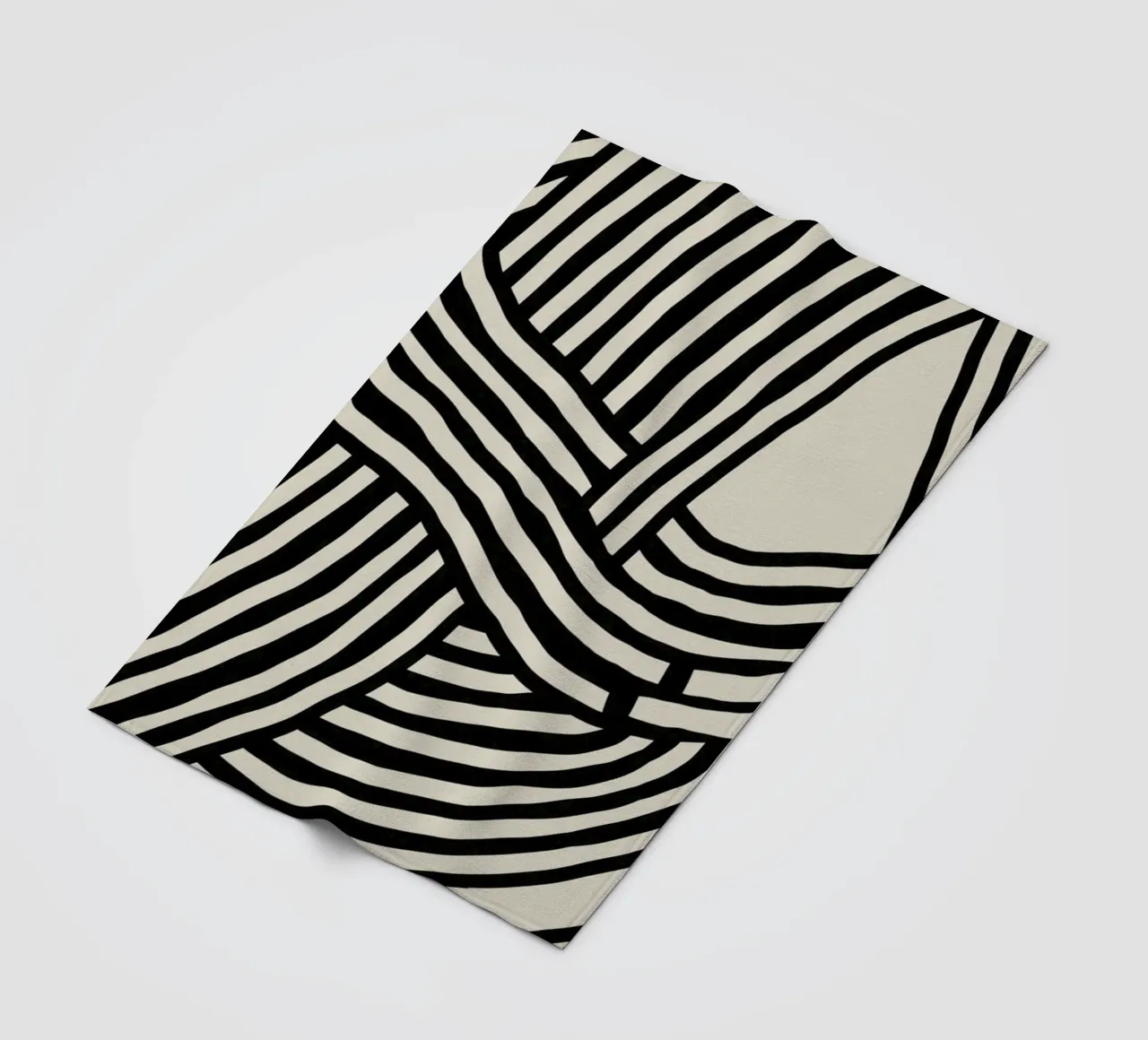 Astratto a righe coperta in pile da Little Dean
