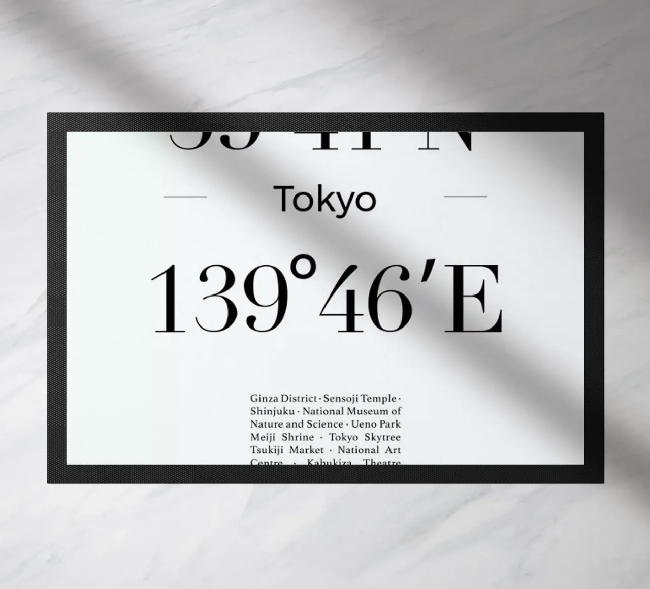 Tokyo doormat by Studio One