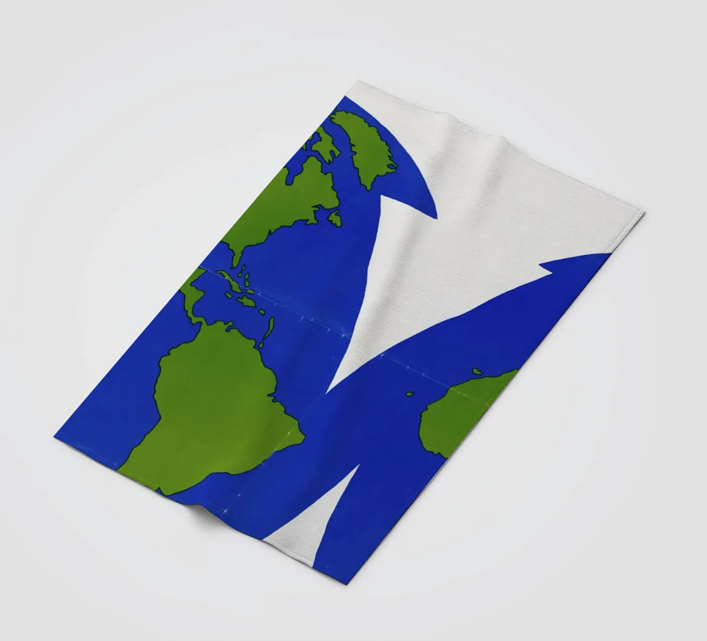 world map fleecedeken van ramosashop