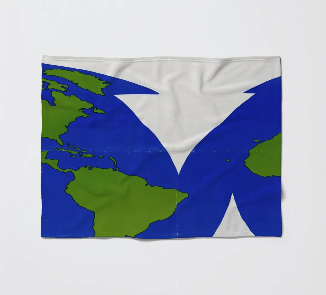 world map Fleecedecke von ramosashop