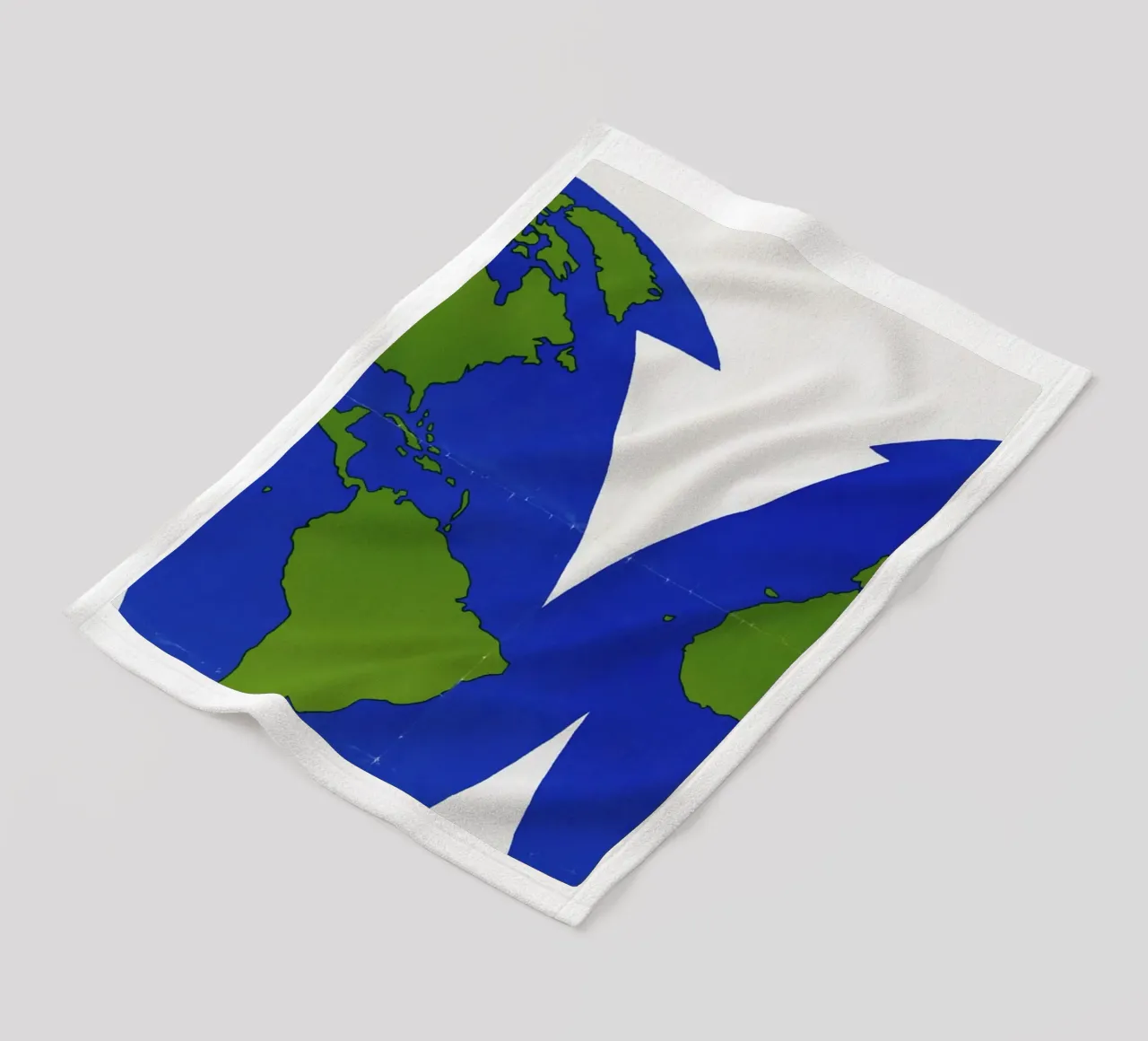 world map Fleecedecke von ramosashop