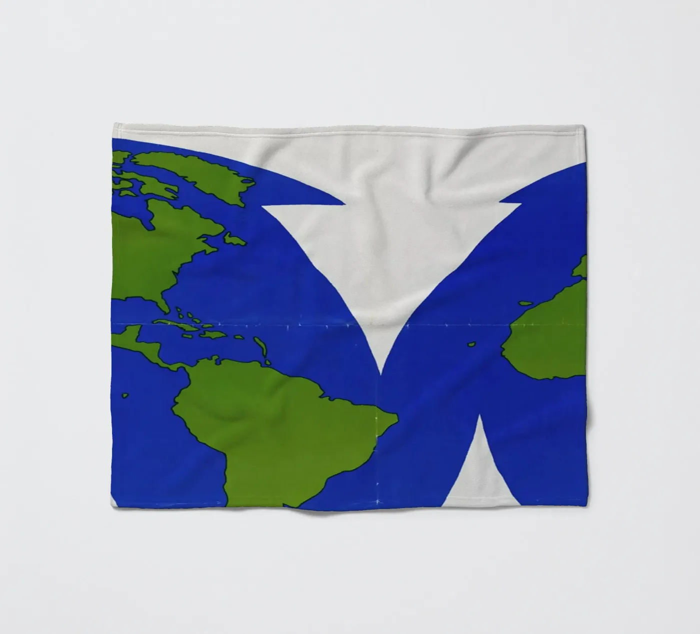 world map fleecedeken van ramosashop