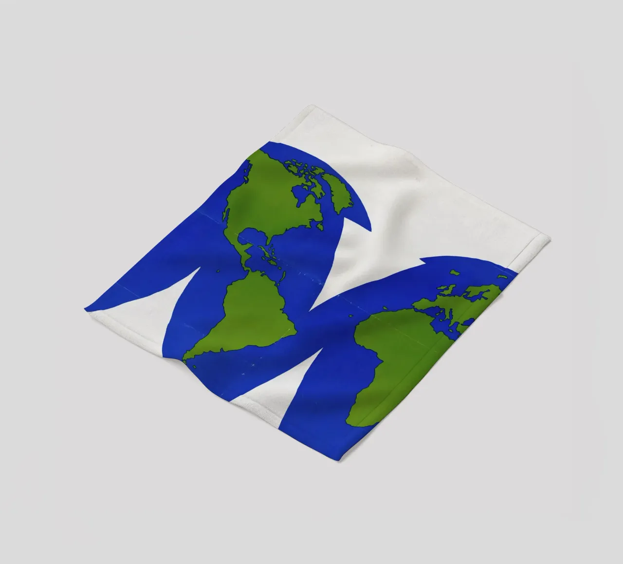 world map Fleecedecke von ramosashop