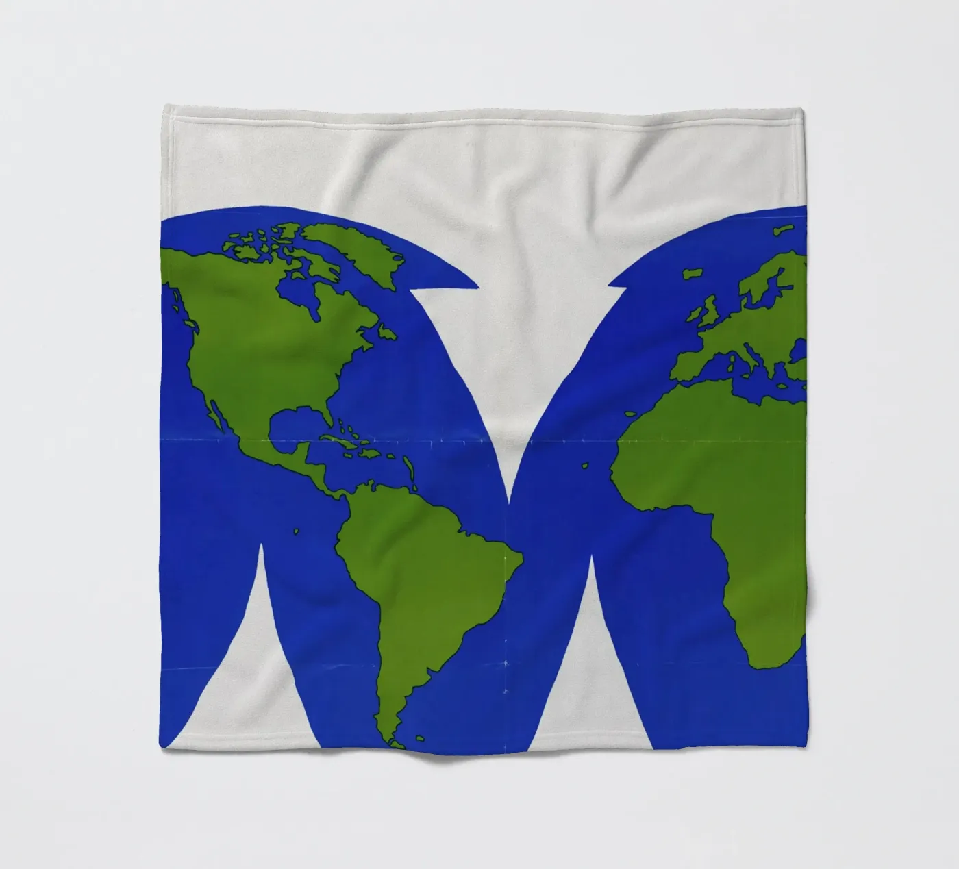 world map fleecedeken van ramosashop