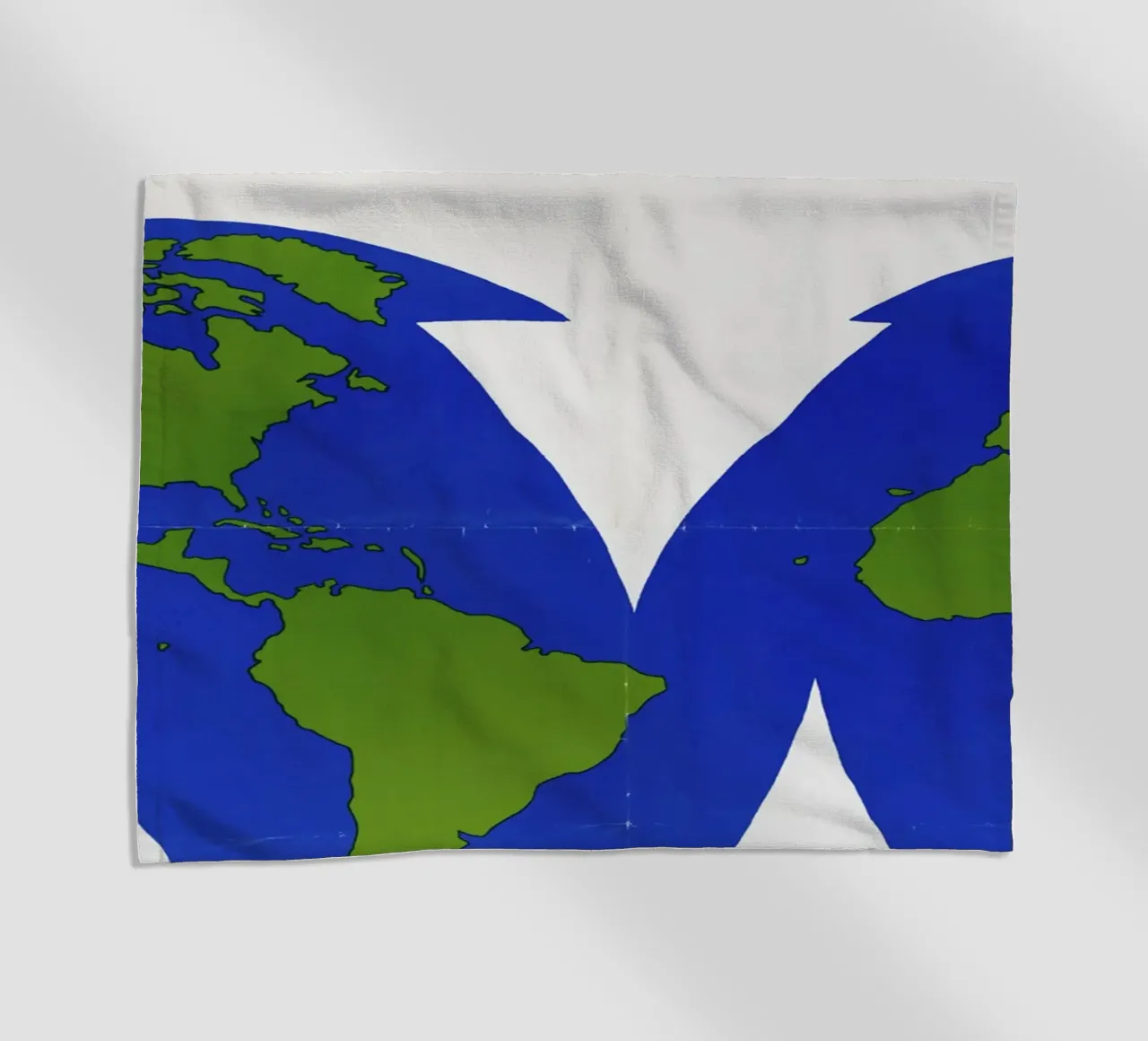 world map strandhanddoek van ramosashop