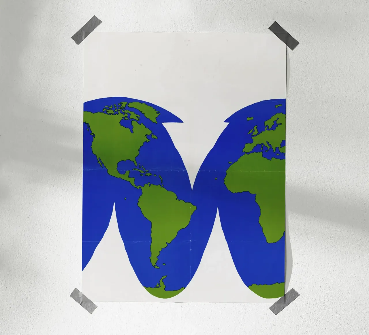 world map poster da ramosashop