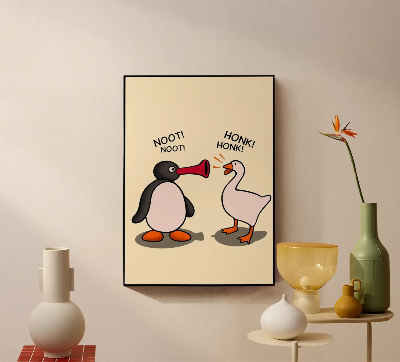 duck and nut nut Acryl-Glas von Dale Edward YoungJr