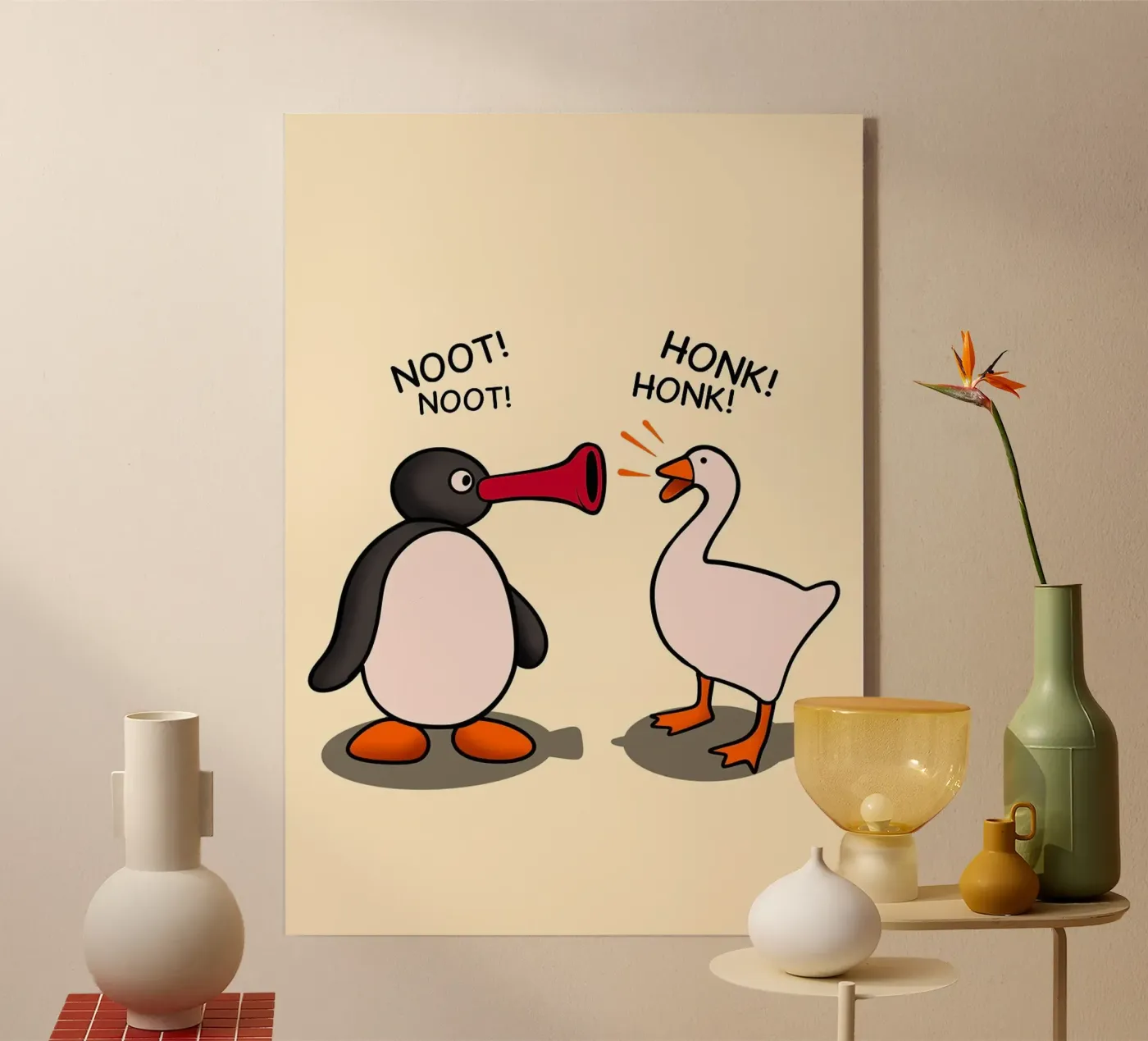 duck and nut nut Acryl-Glas von Dale Edward YoungJr