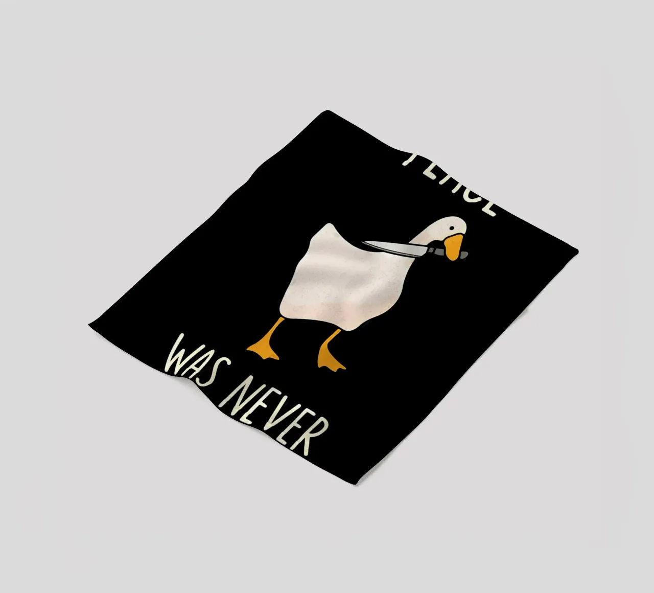 Goose Game Funny fleece blanket by Dale Edward YoungJr