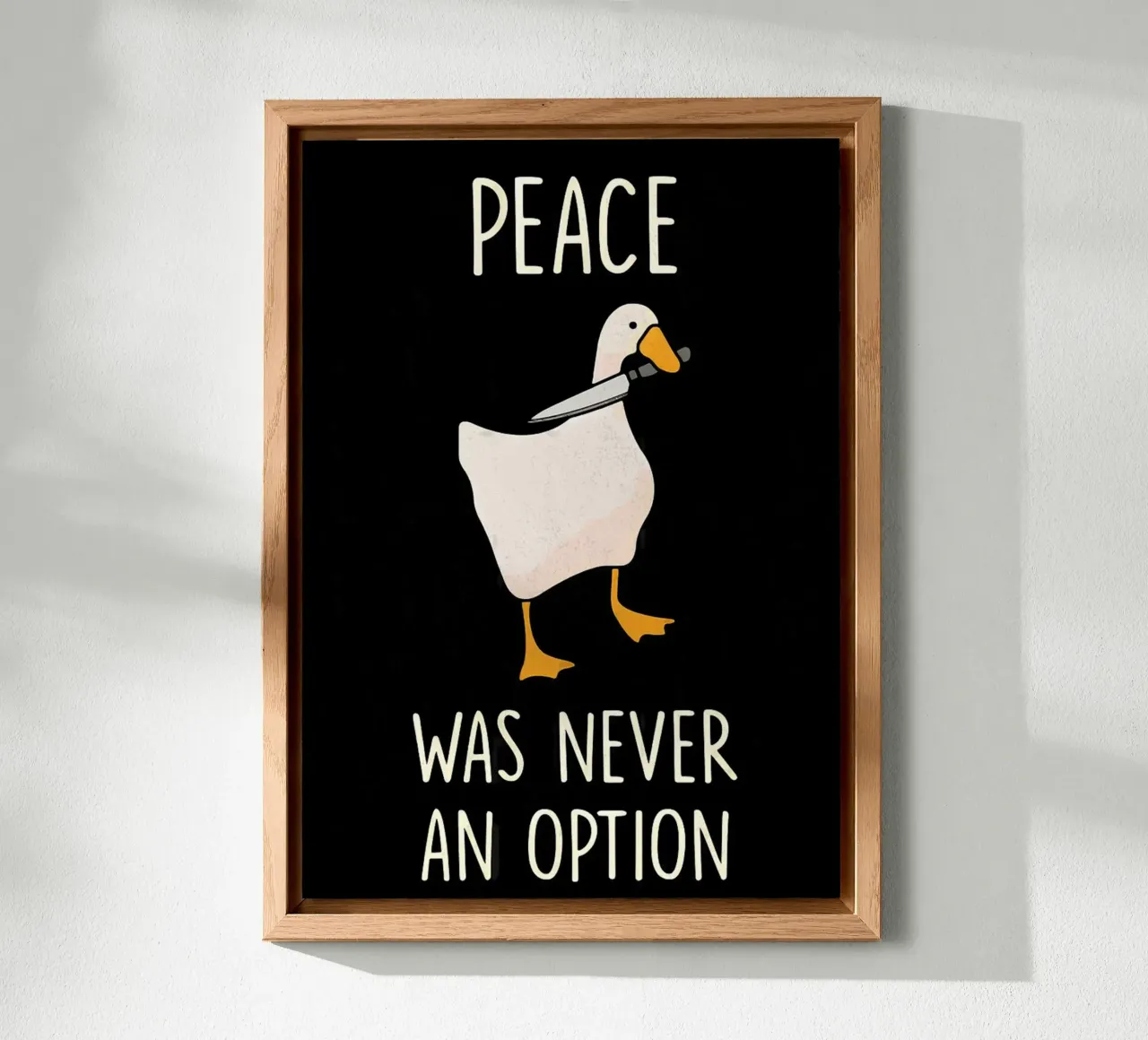 Goose Game Funny alu-dibond by Dale Edward YoungJr