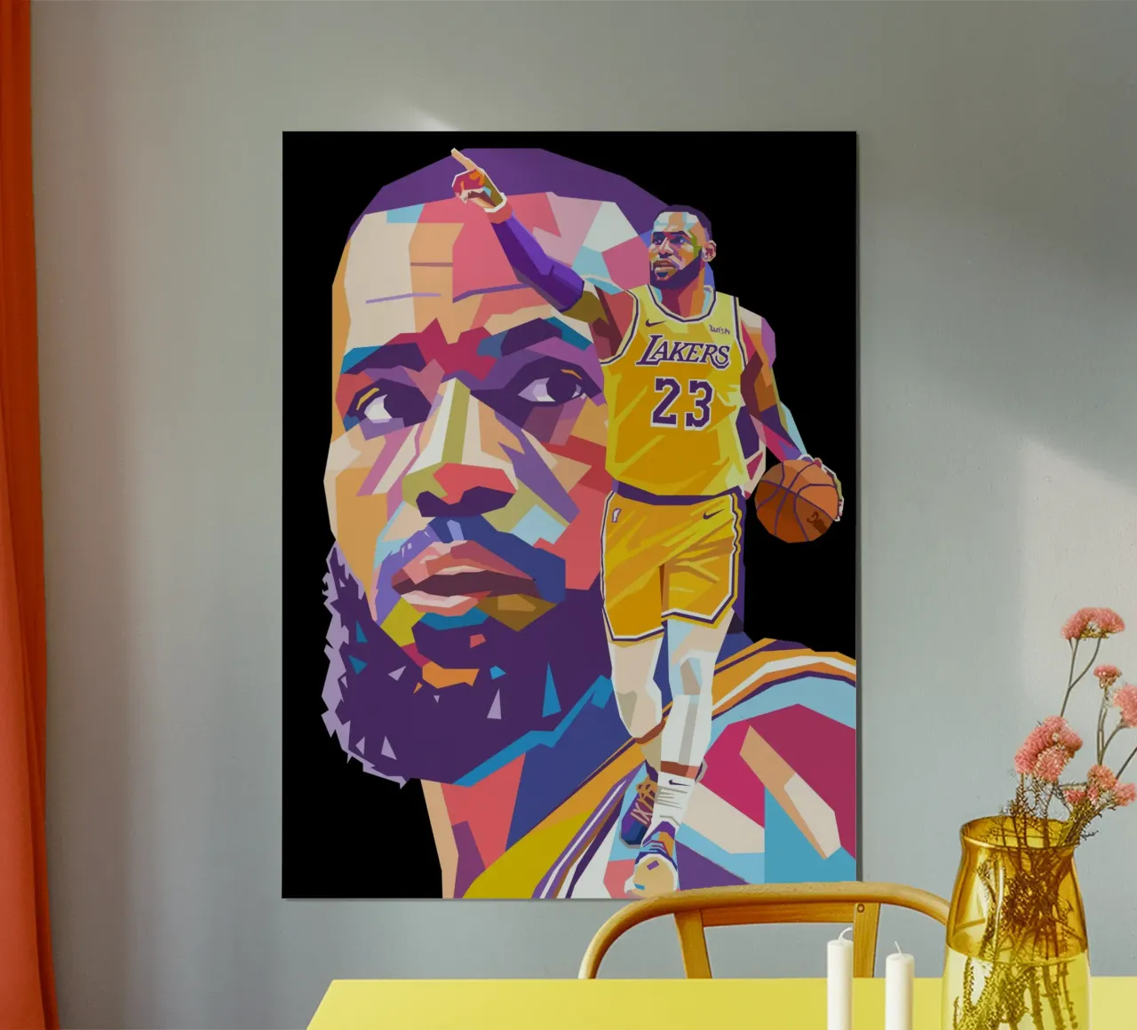 Lebron James icona del basket carta hahnemühle da Hantamrata