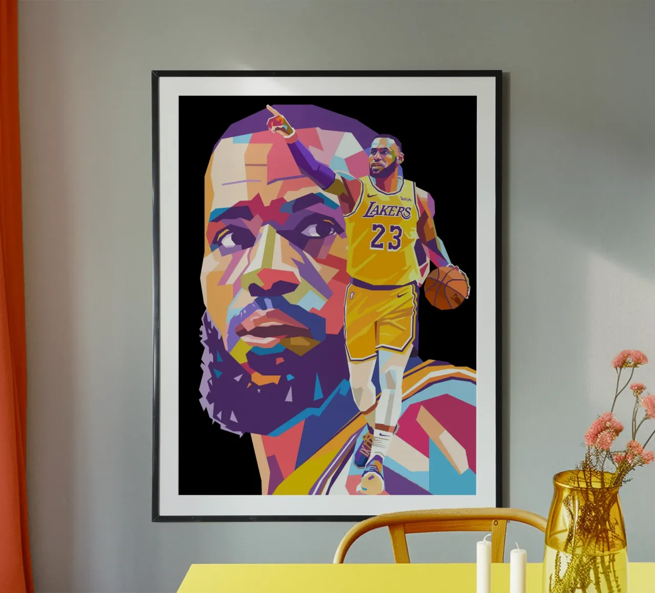 Lebron James icona del basket carta hahnemühle da Hantamrata