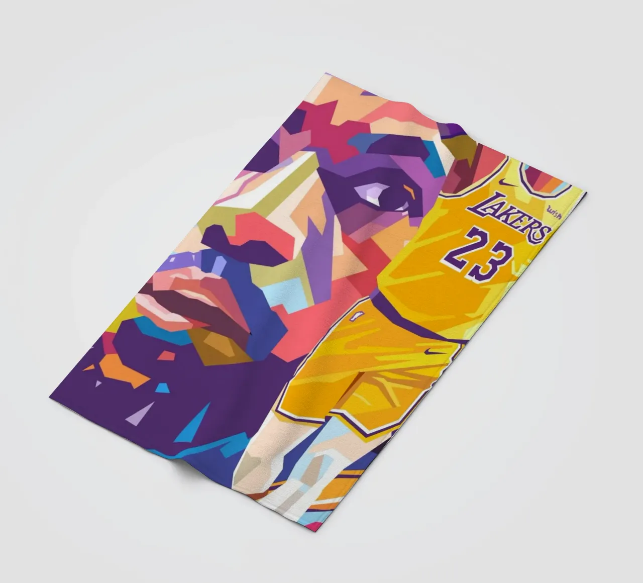 Lebron James ikonischer Basketball Fleecedecke von Hantamrata