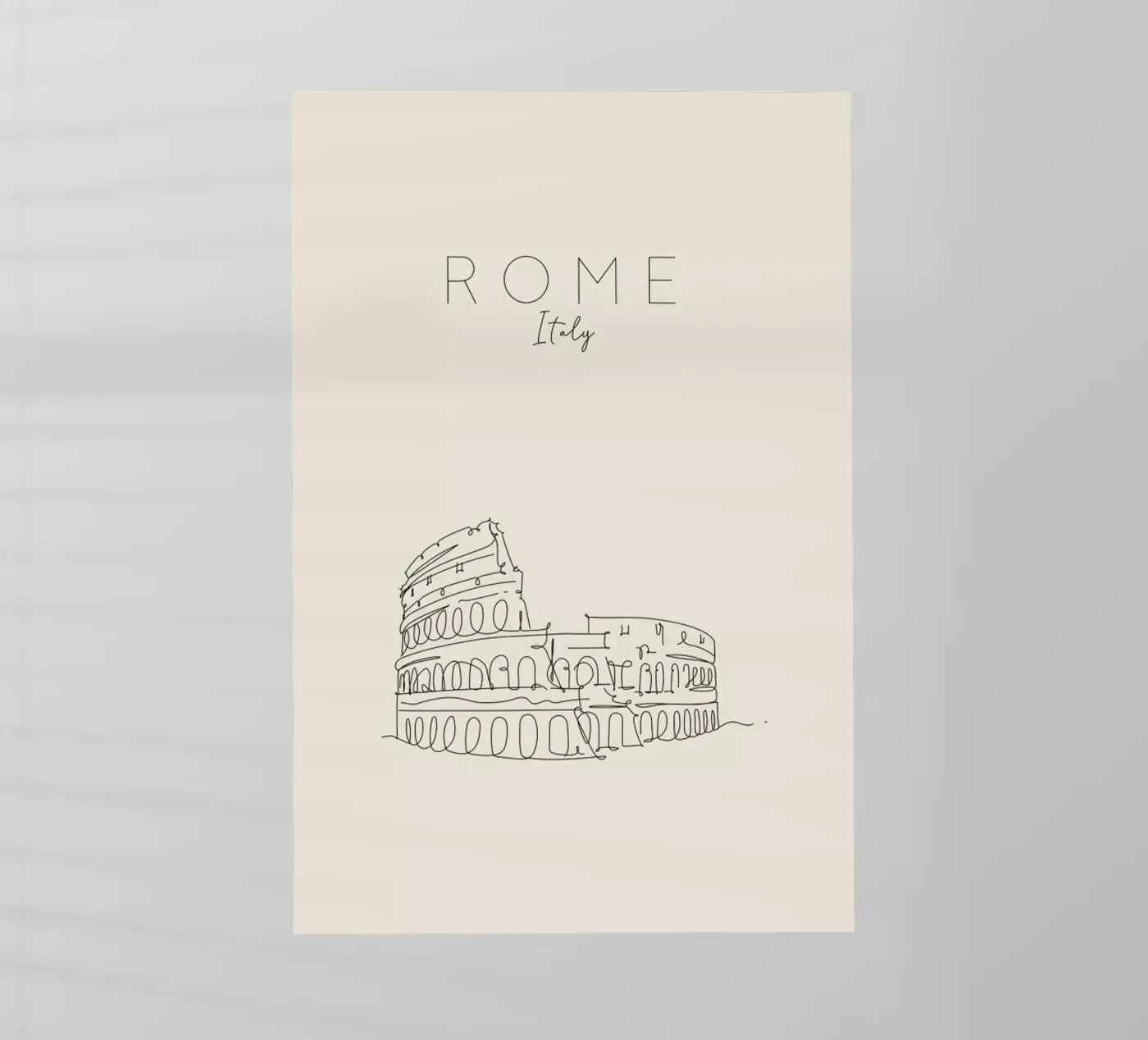 Rome pellicola backlit da The Cartography Collection