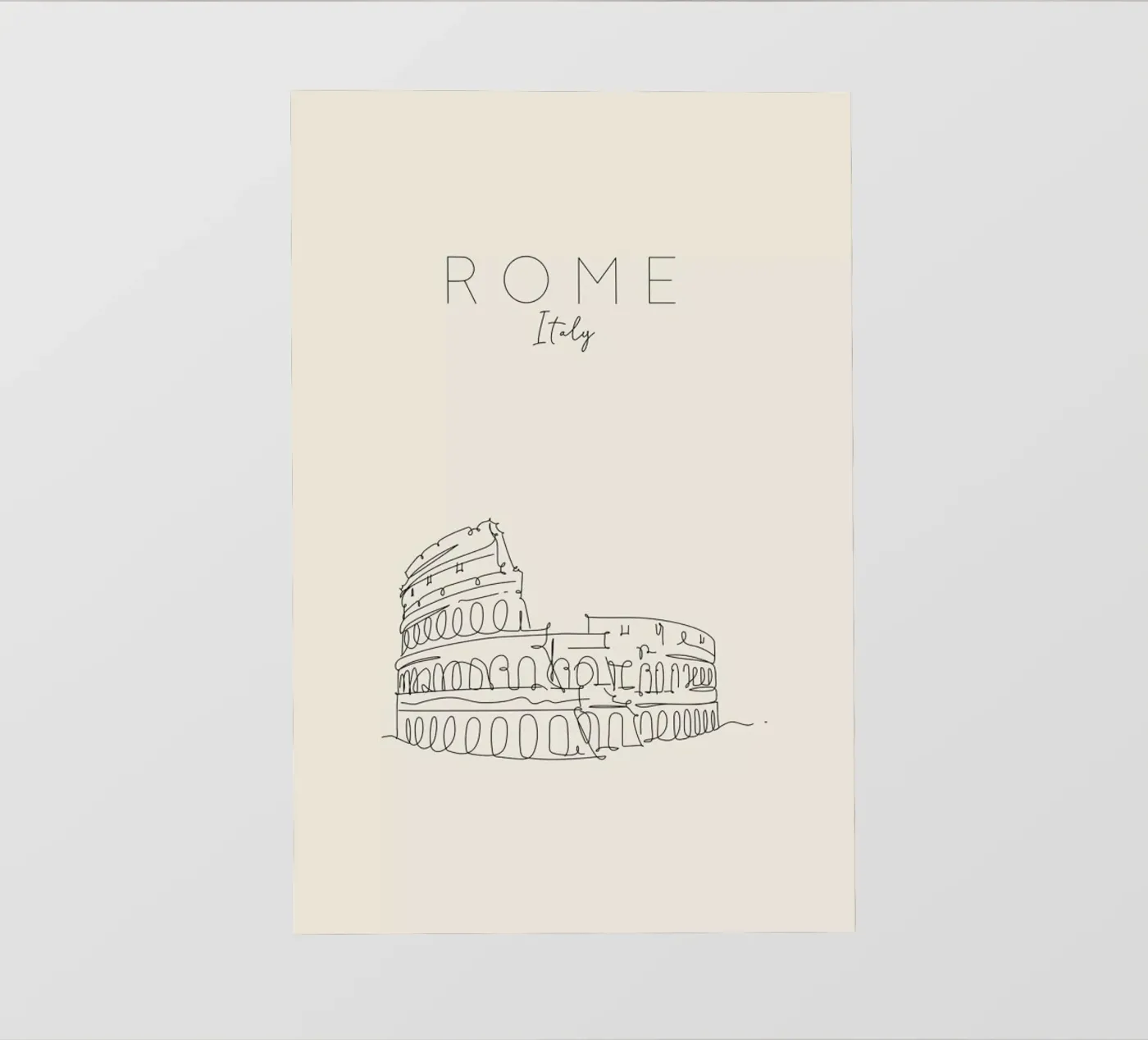 Rome pellicola backlit da The Cartography Collection