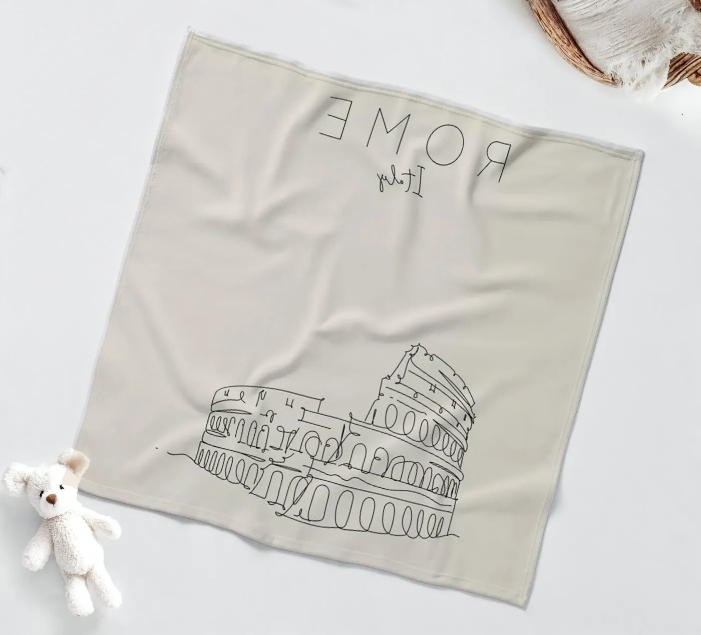 Rome Fleecedecke von The Cartography Collection