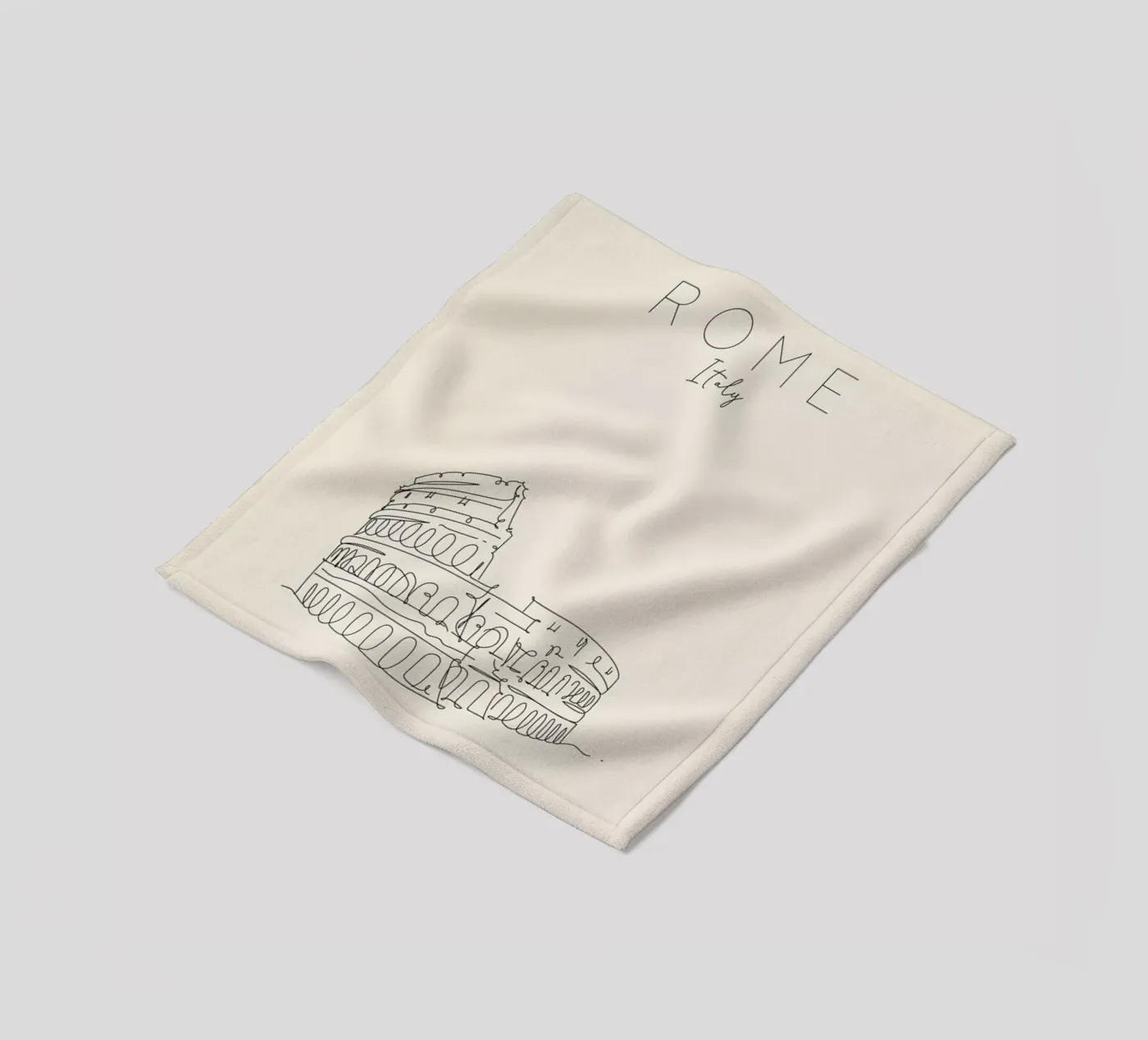 Rome Fleecedecke von The Cartography Collection