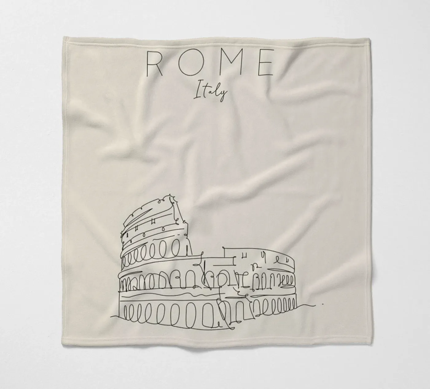 Rome Fleecedecke von The Cartography Collection