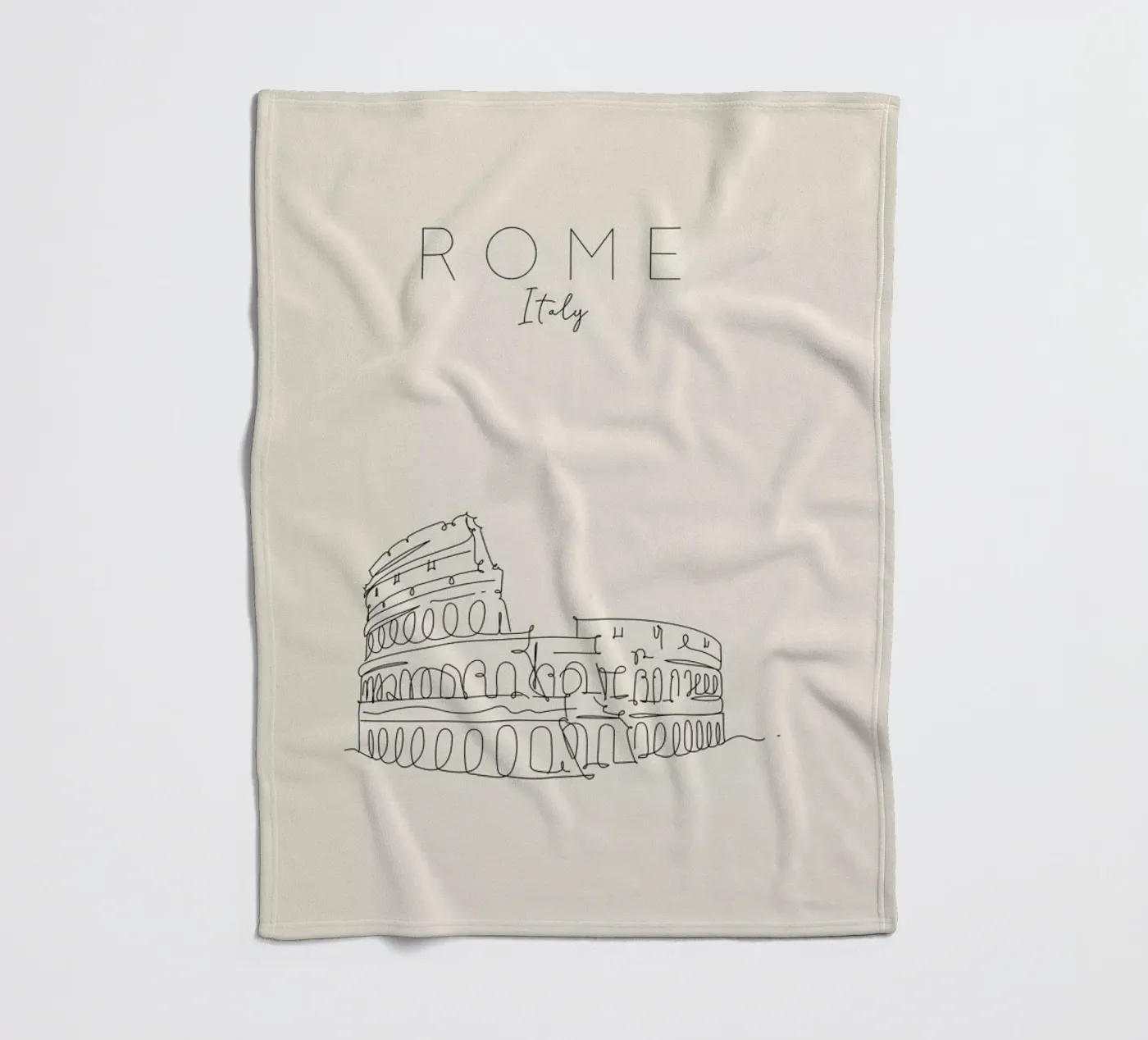 Rome Fleecedecke von The Cartography Collection