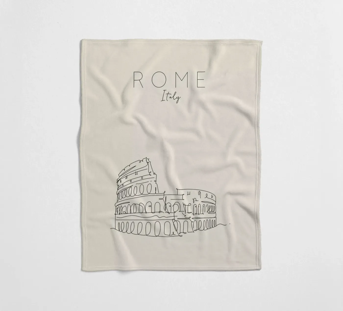 Rome Fleecedecke von The Cartography Collection