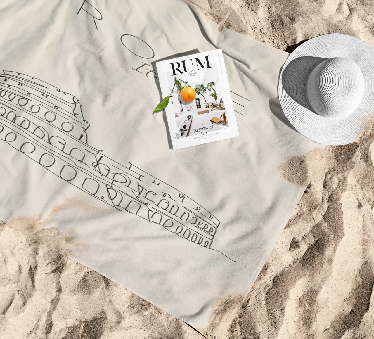 Rome telo mare da The Cartography Collection