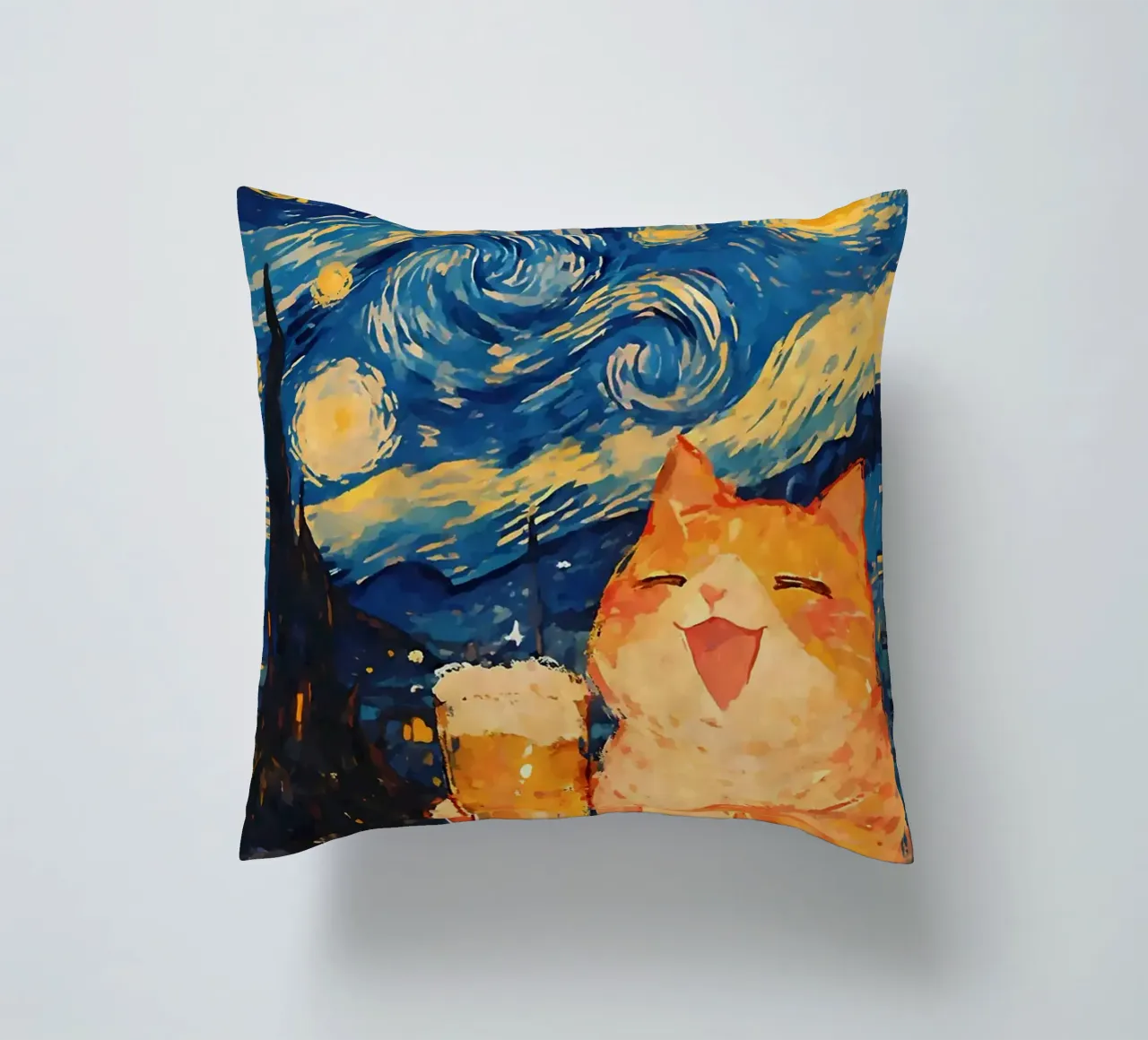 Gatto arancione cuscino da Dale Edward YoungJr