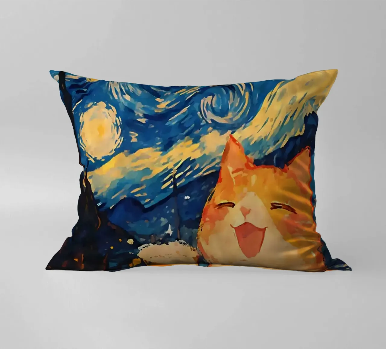 Gatto arancione cuscino da Dale Edward YoungJr
