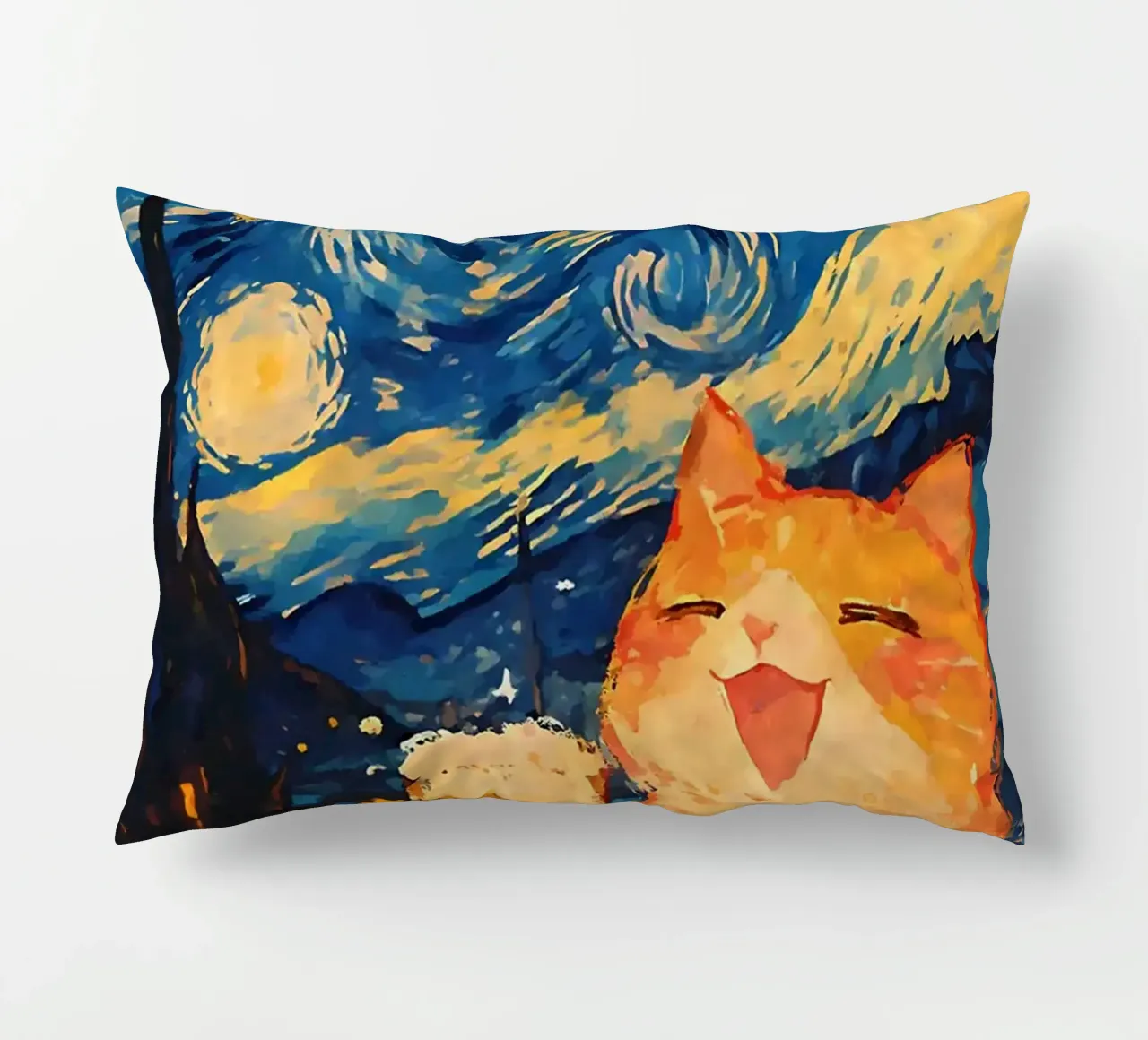 Gatto arancione cuscino da Dale Edward YoungJr