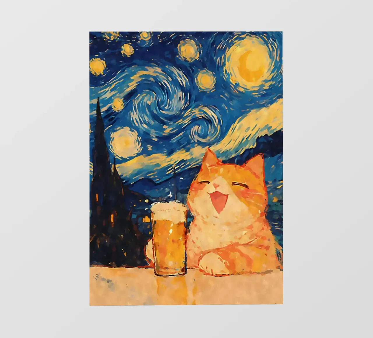 Gatto arancione pellicola backlit da Dale Edward YoungJr