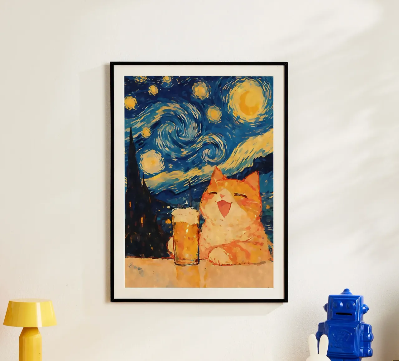 Orange Cat hahnemühle by Dale Edward YoungJr