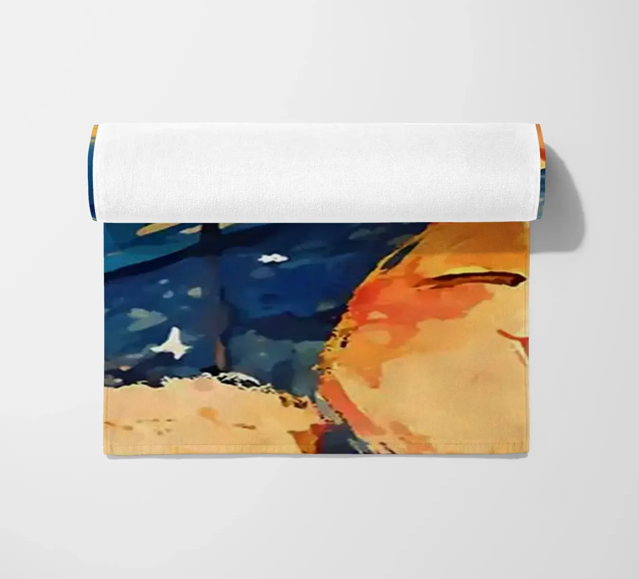 Gatto arancione telo mare da Dale Edward YoungJr