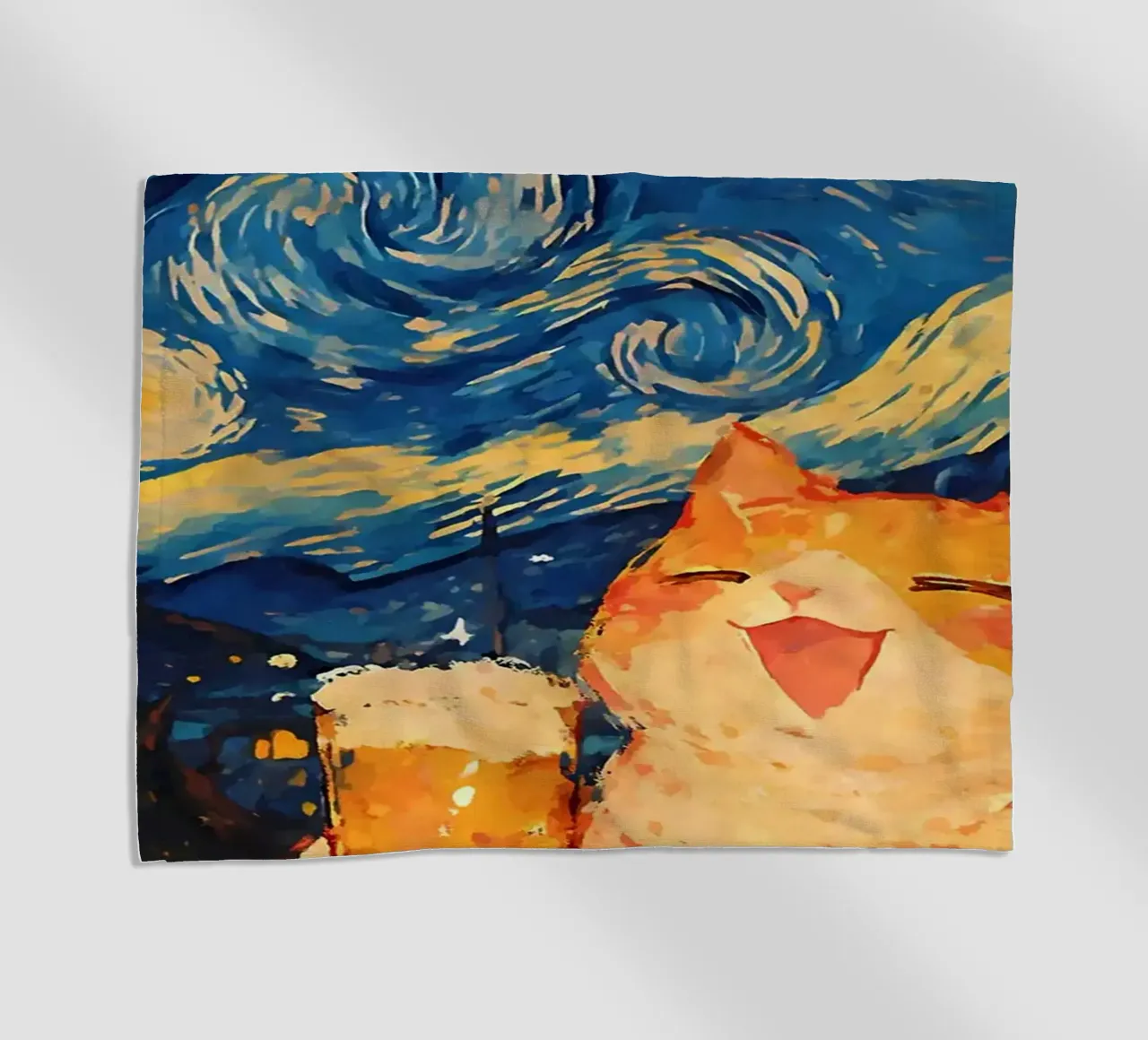 Gatto arancione telo mare da Dale Edward YoungJr
