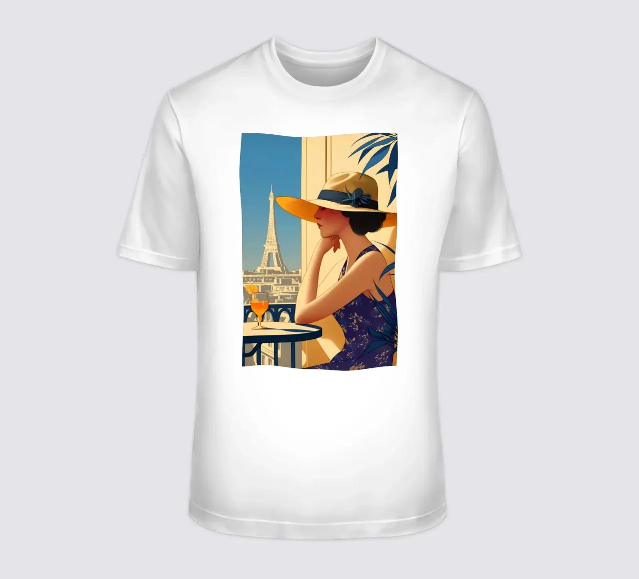 Piacere parigino t-shirt da M-Ulrich-Digital Art