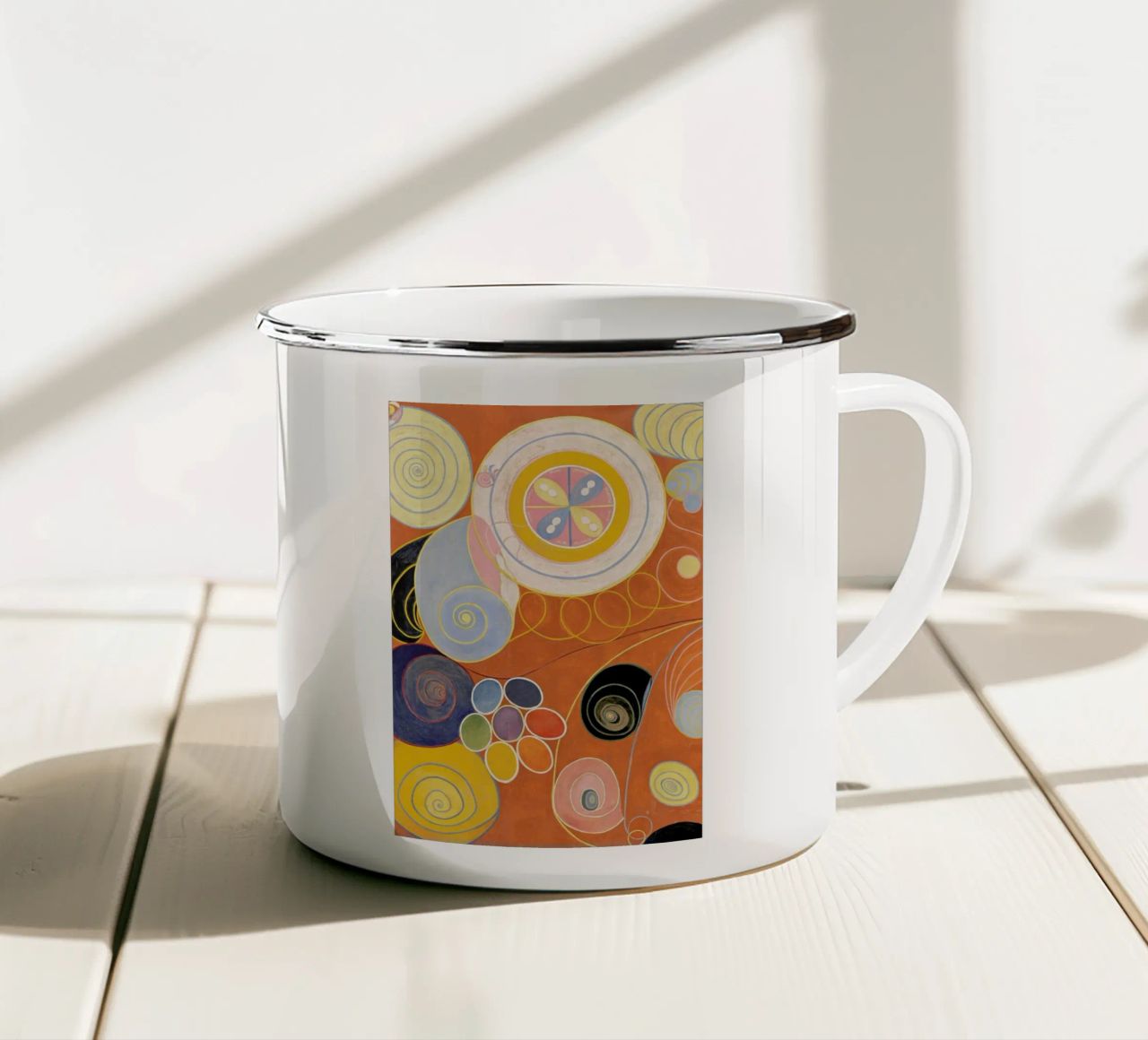 Hilma af Klint - They Tens Mainstay IV III tazza in smalto da Vintage by JUNIQE