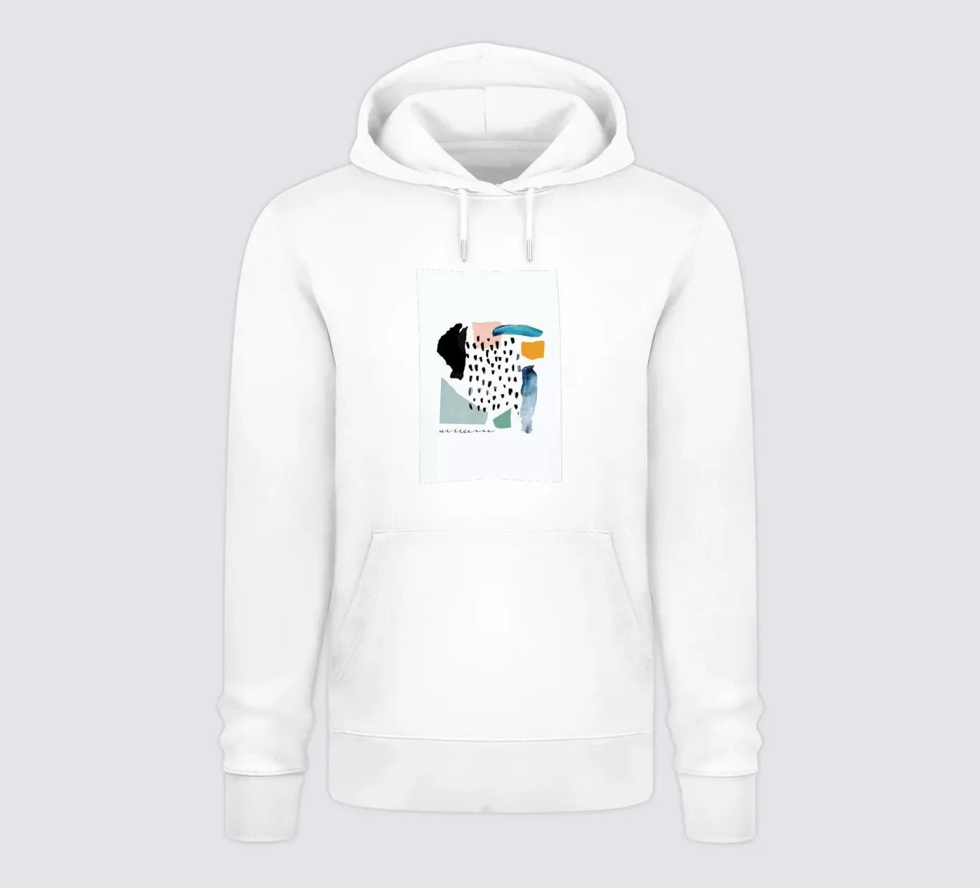 Windowpane hoodie van Pure