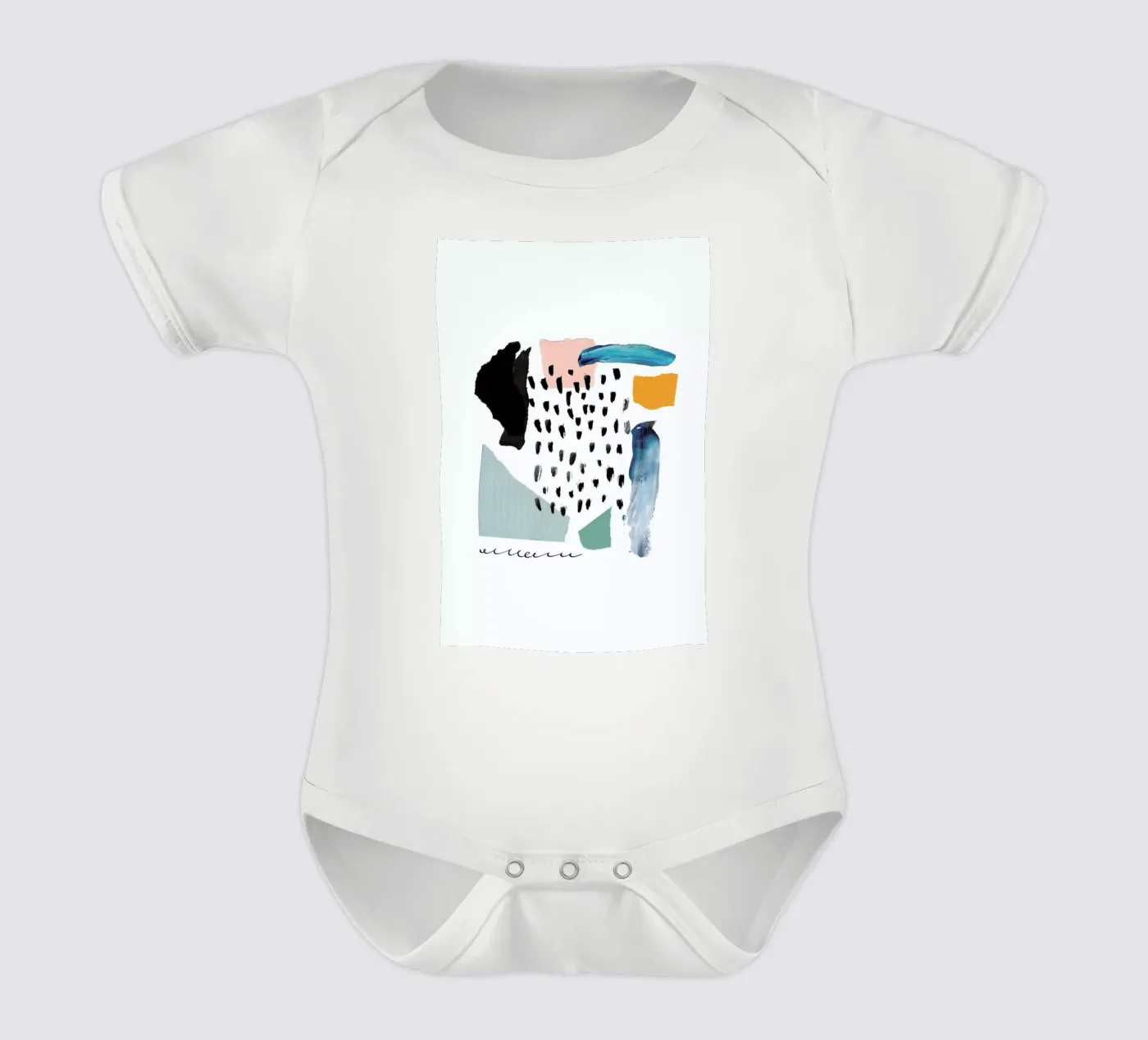 Windowpane Kurzarm Babybody von Pure