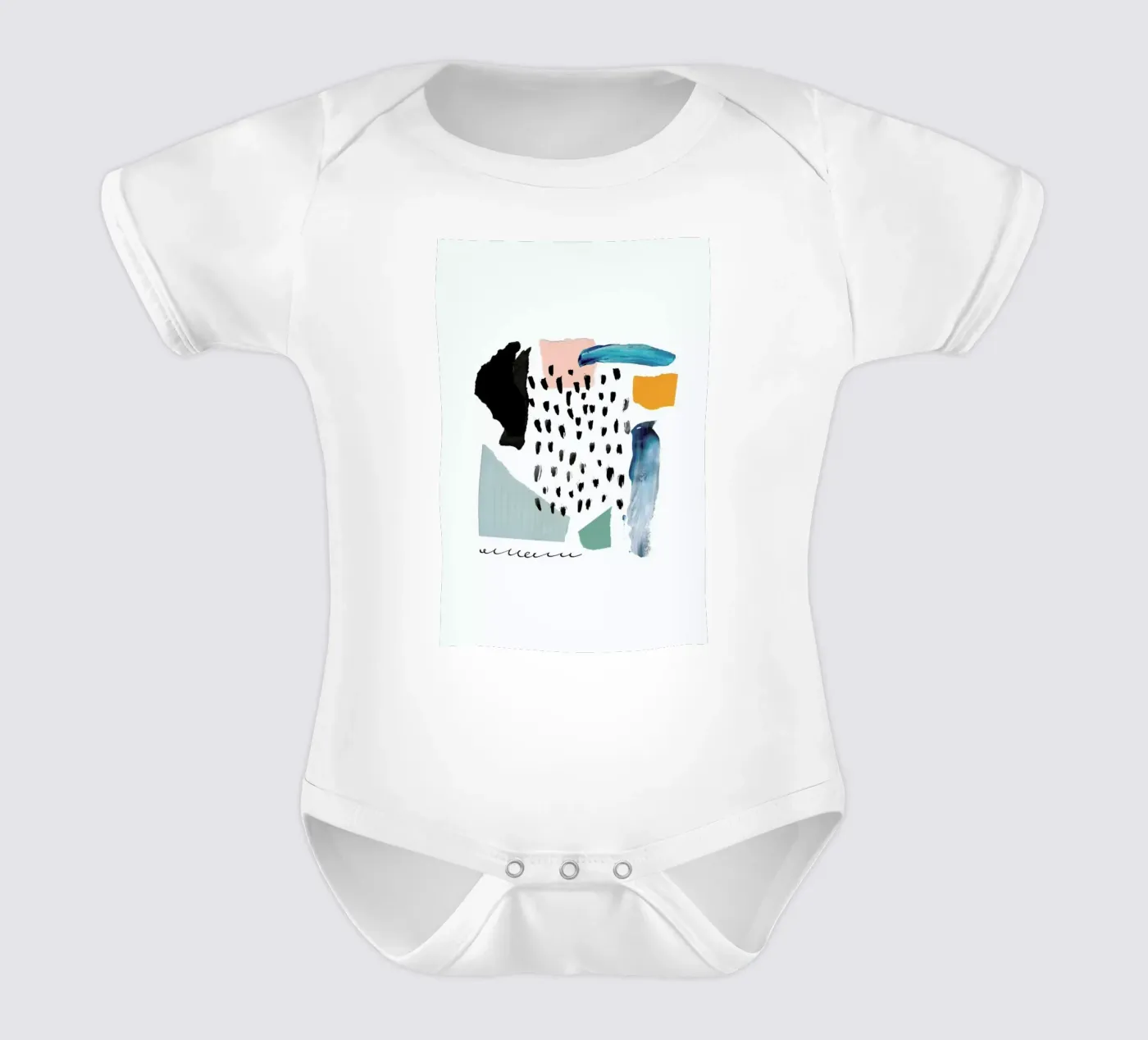 Windowpane Kurzarm Babybody von Pure