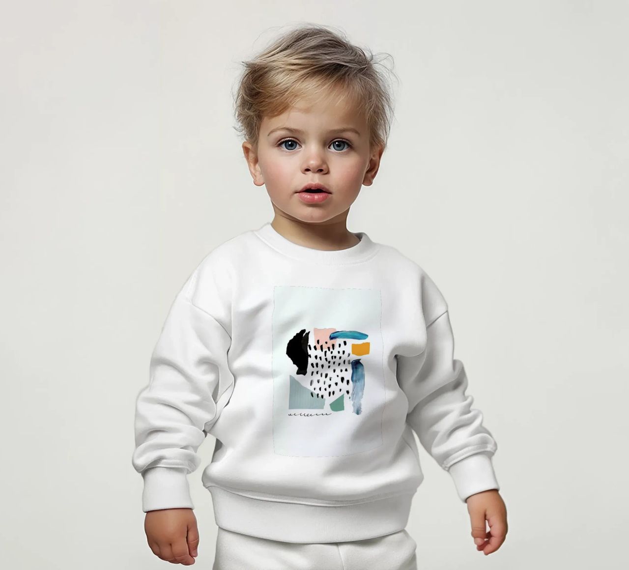 Windowpane felpa neonato da Pure