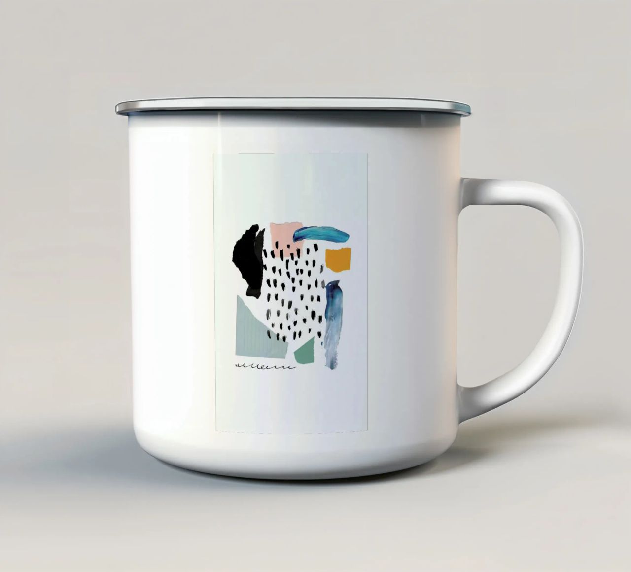 Windowpane tazza in smalto da Pure