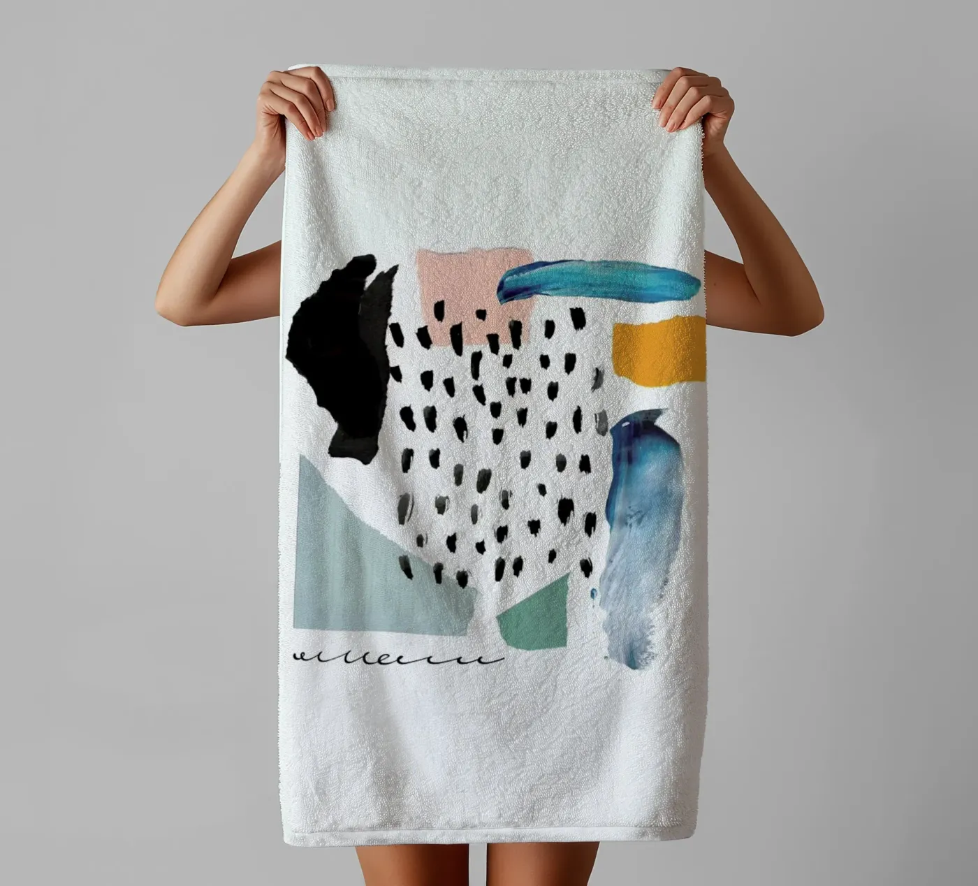 Windowpane badhanddoek van Pure