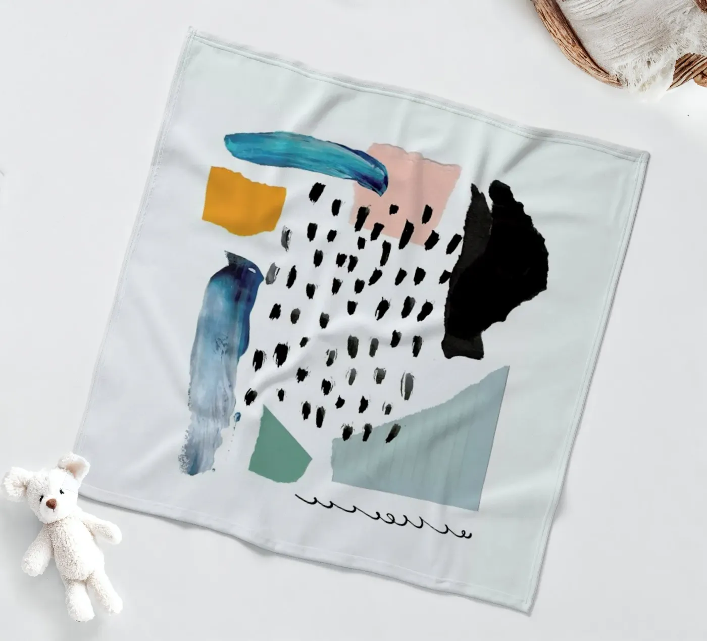 Windowpane fleecedeken van Pure