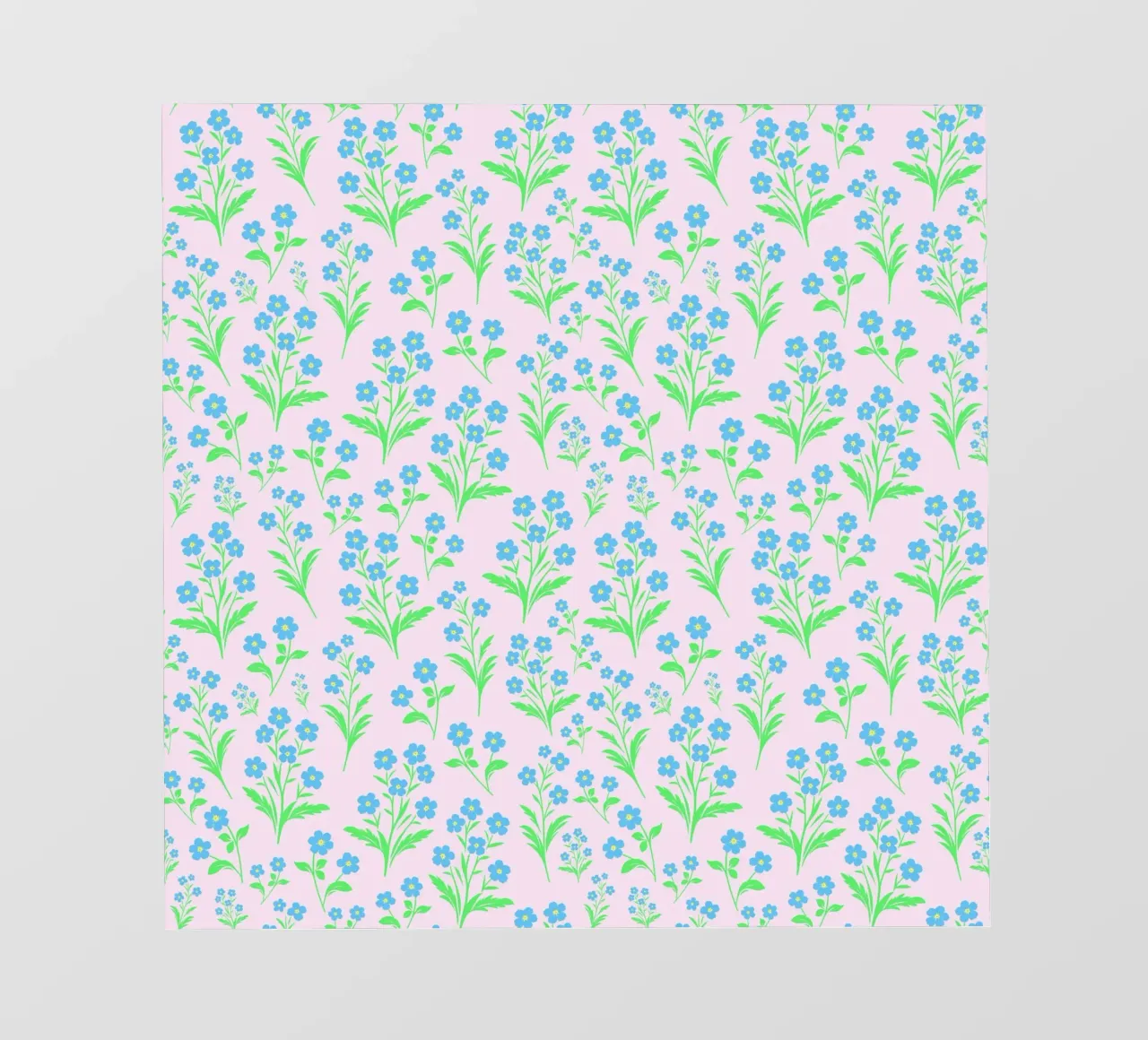 Fleurs de myosotis roses et bleues papier peint photo de SilverPegasus