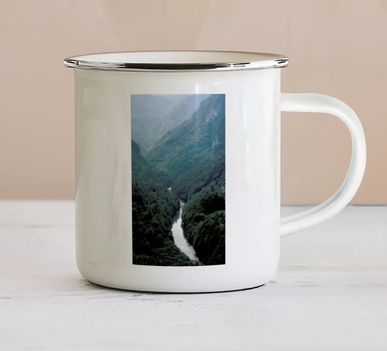 The River through the Forest tazza in smalto da Studio Nahili