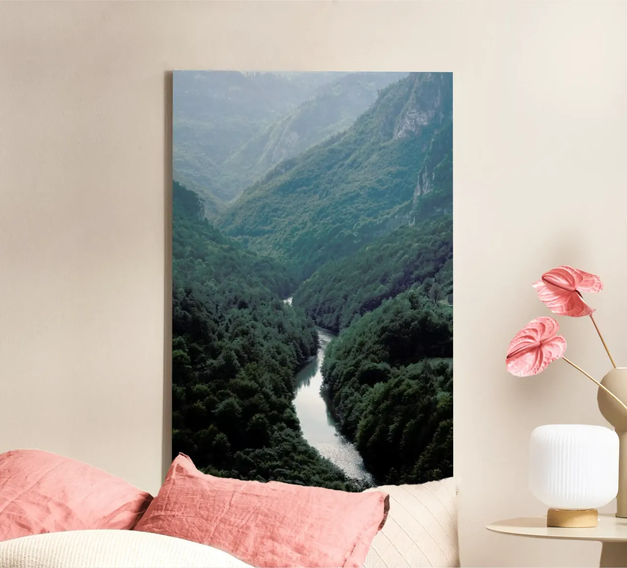 The River through the Forest tela con Cornice a cassetta da Studio Nahili