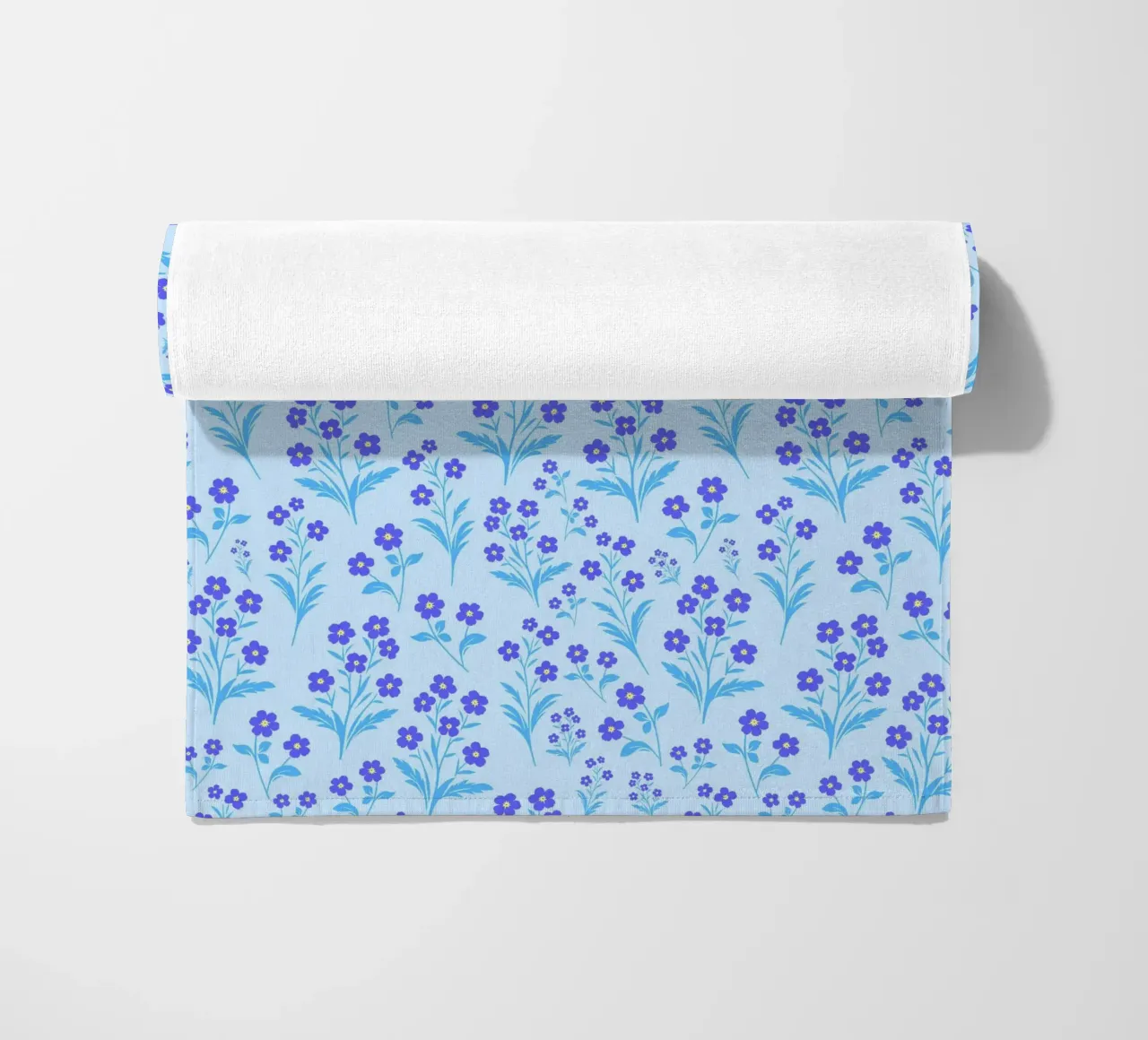 Fiori di nontiscordardime Lavanda telo mare da SilverPegasus