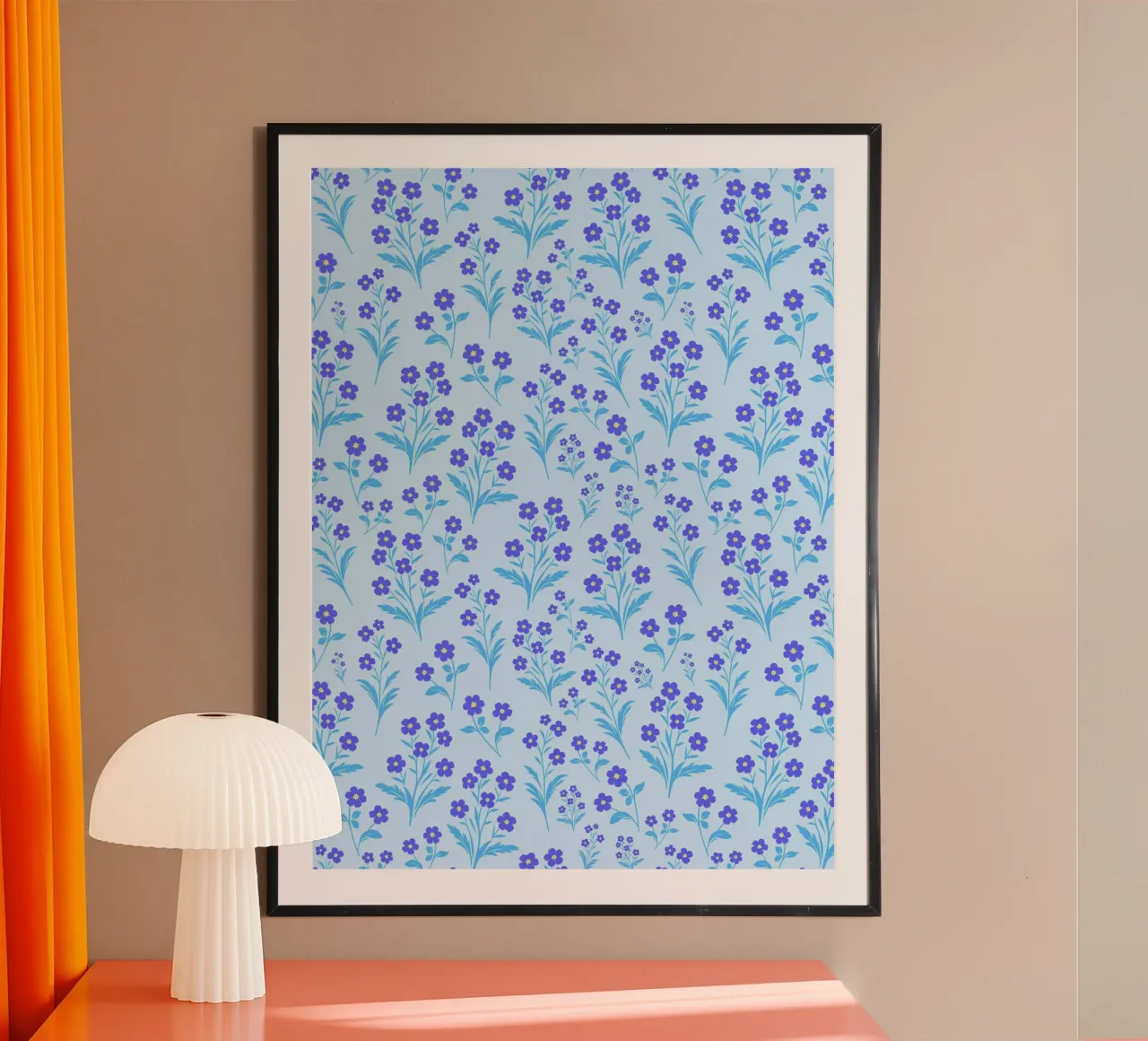 Fiori di nontiscordardime Lavanda poster da SilverPegasus