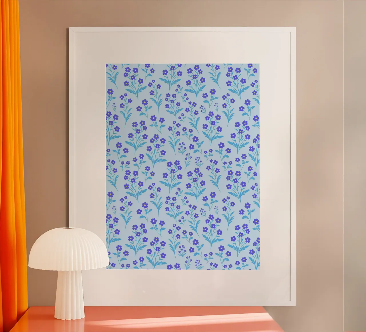 Fiori di nontiscordardime Lavanda poster da SilverPegasus