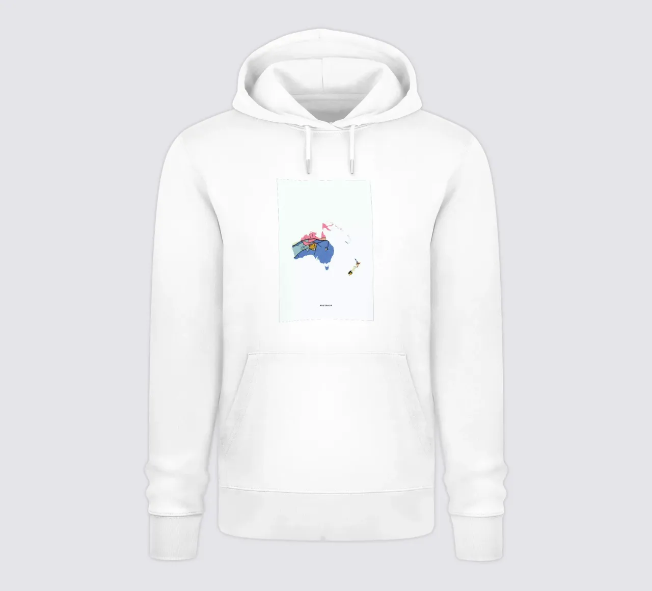 Australia felpa con cappuccio da The Cartography Collection